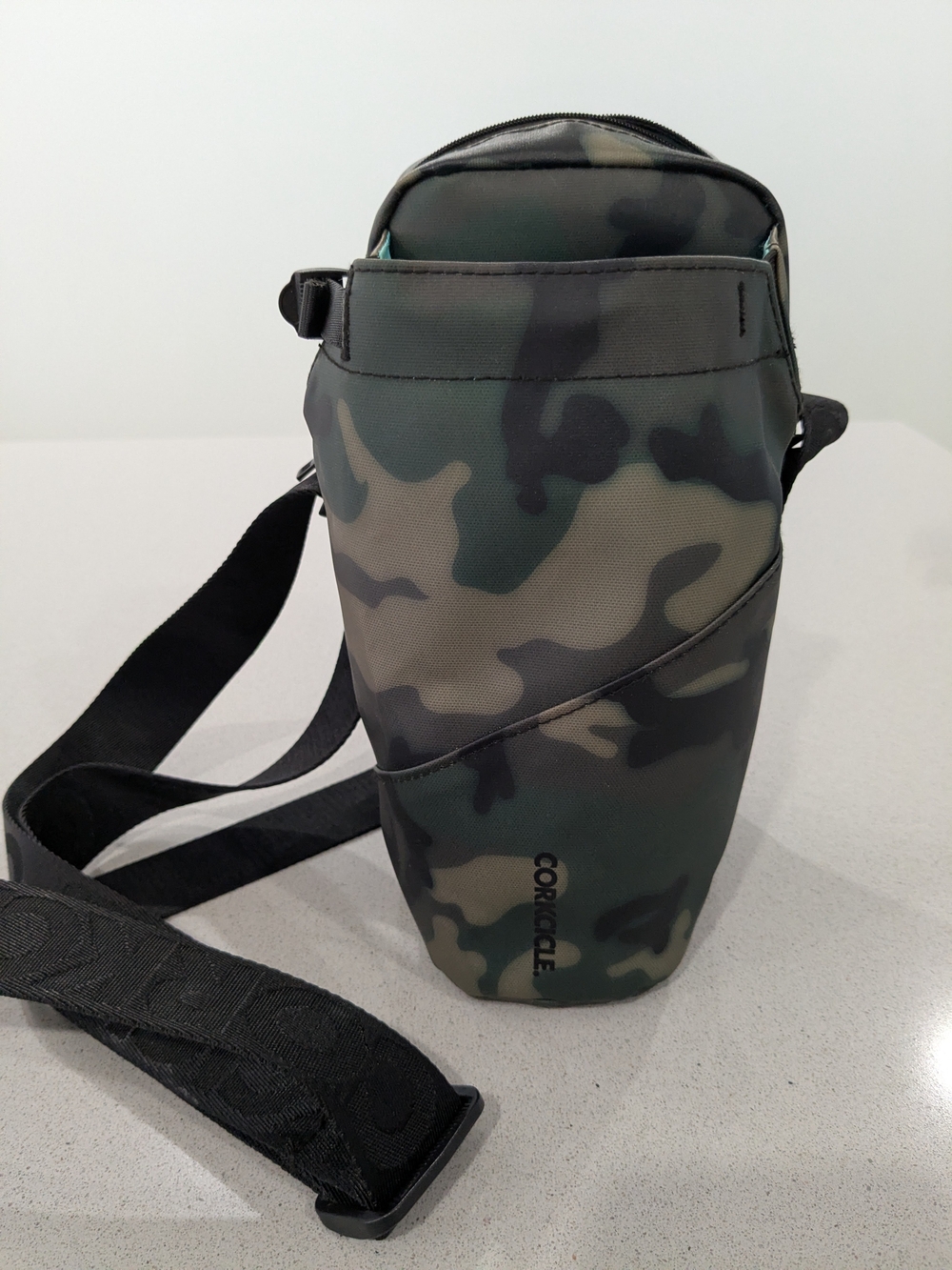 CORKCICLE Camo Crossbody Bottle Carrier - Green Camo